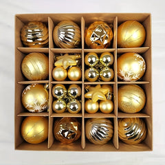 Christmas Ornaments Set 44pcs Shatterproof Hanging Pendants Decoration