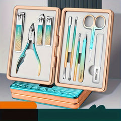 10pcs Stainless Steel Pedicure Tools Set with Travel Bag