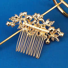 Boho Style Bridal Hair Comb Crystal Flower Hair Comb