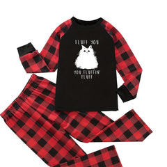 Mouse & Plaid Print Tee & Pants Lounge Set
