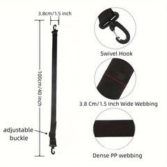1pc 1.5inch Thickened Skiing Boot Straps 40inch Long