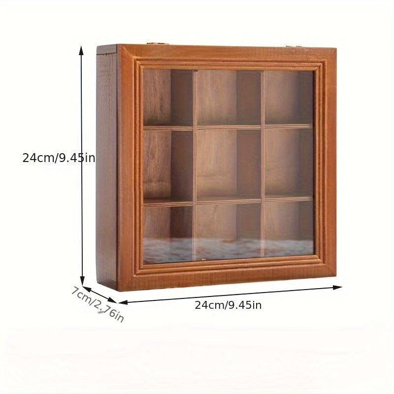 Retro Nine Grid Checkered Storage Box