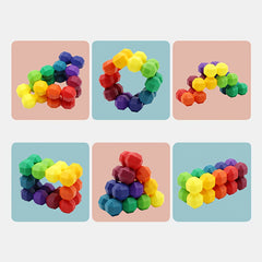 Plastic Toy Magic Cube 3D Puzzle DIY Educational Christmas Gift