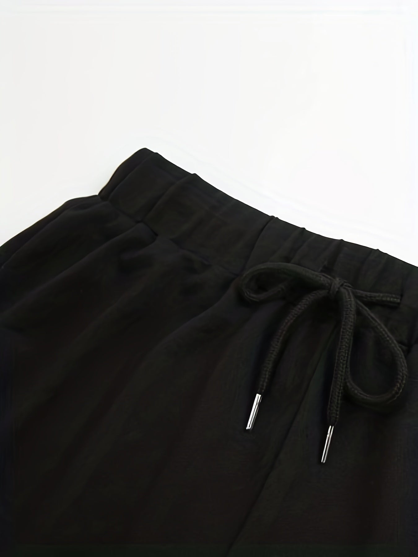 Drawstring Waist Sports Shorts for Women