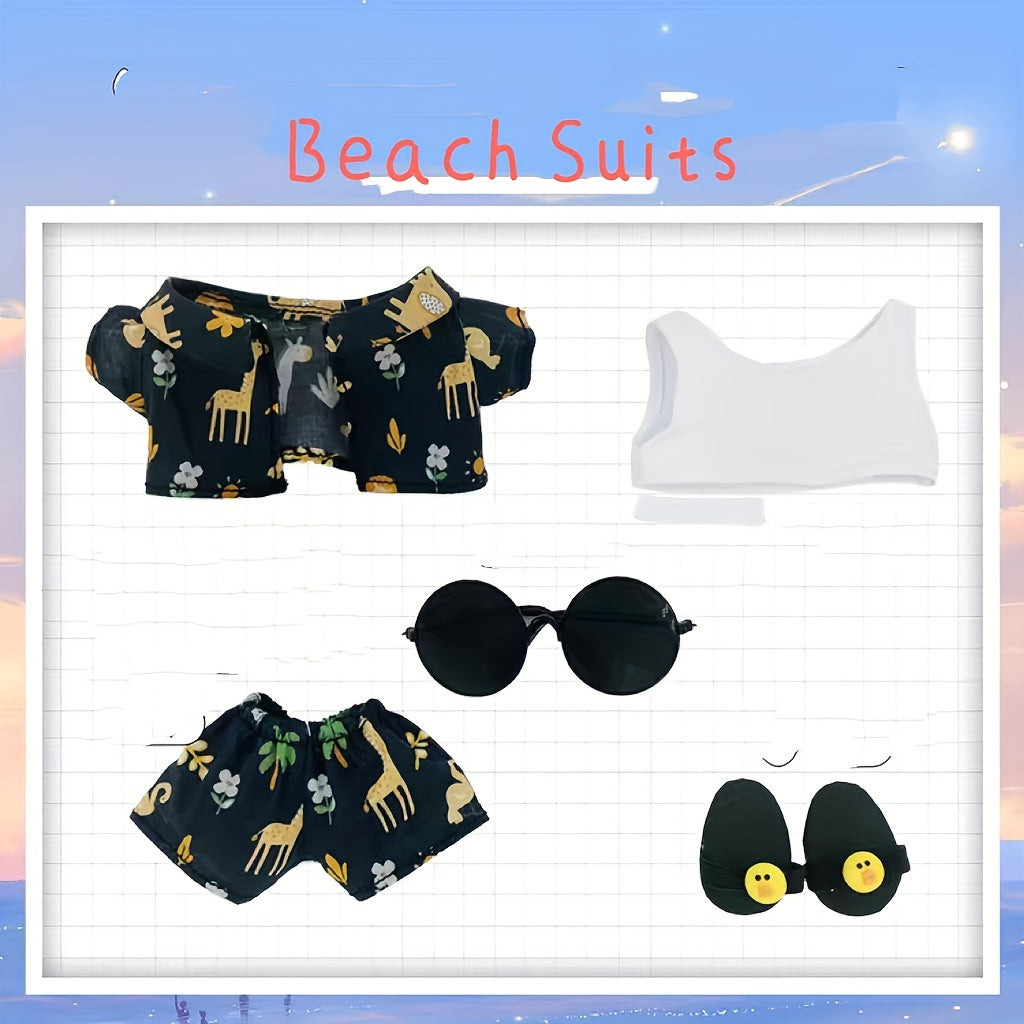 Beach Clothes Set for Plush Dolls