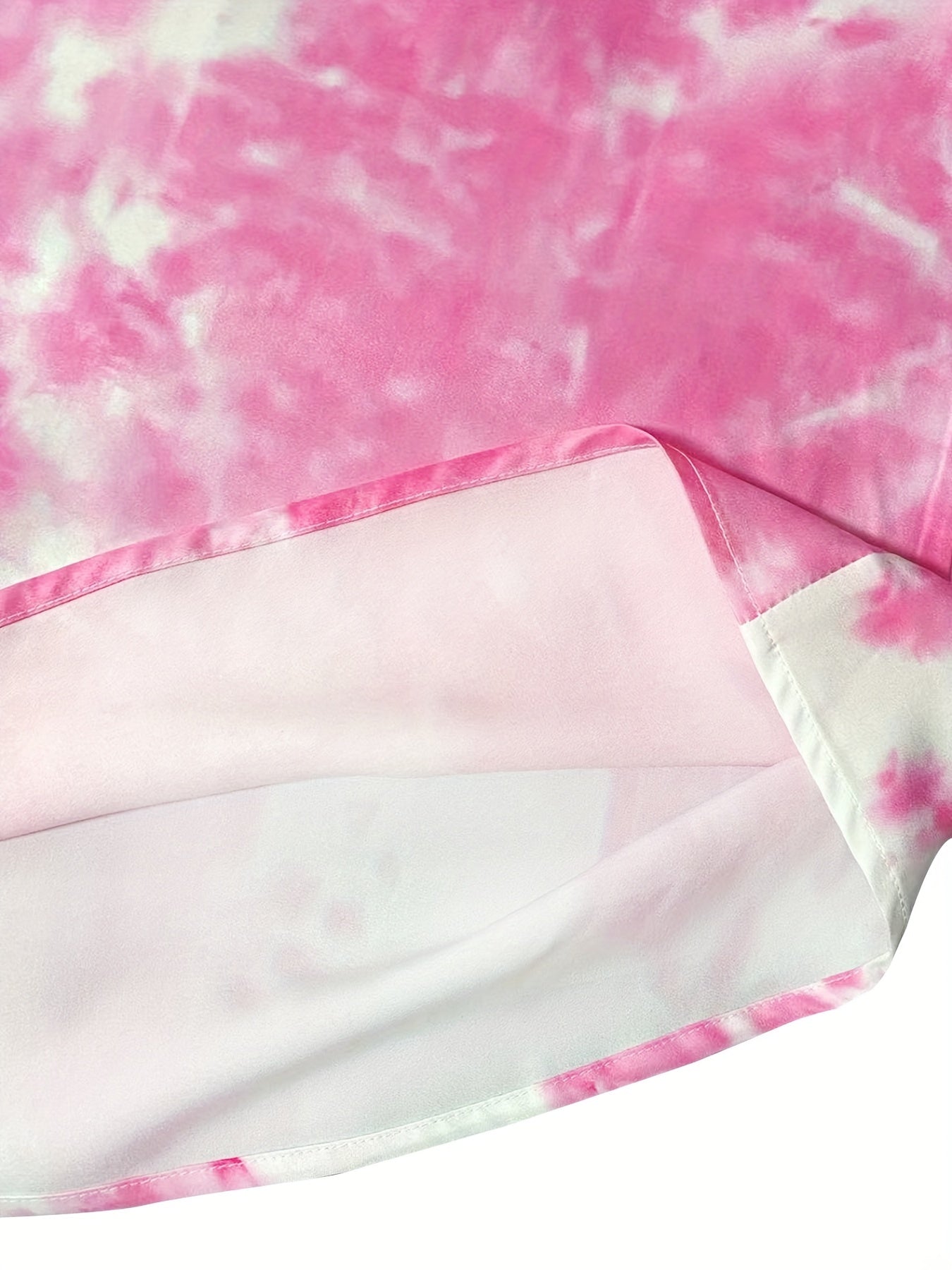 Tie Dye Long Sleeve Button Up Blouse