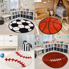 Thick Shaggy Round Carpet for Children's Bedroom
