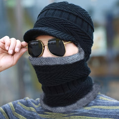 Vintage Winter Men's Warm Ear Protection Windproof Face Cover Hat