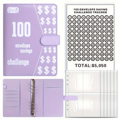 Savings Challenge Binder A5 Planner - Replaceable Core, Inner Lining, Cardboard