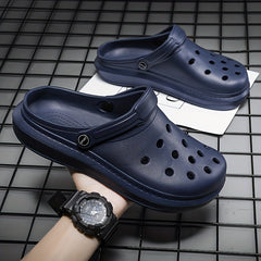 Men's Lightweight Comfy Clogs Hollow Out Non Slip Garden Shoes