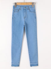 Teen Girls' Basic Skinny Jeans Casual Denim Pants Kids Outfit