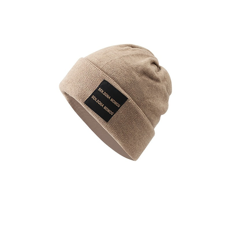 Men's Knitted Woolen Cap for Autumn and Winter