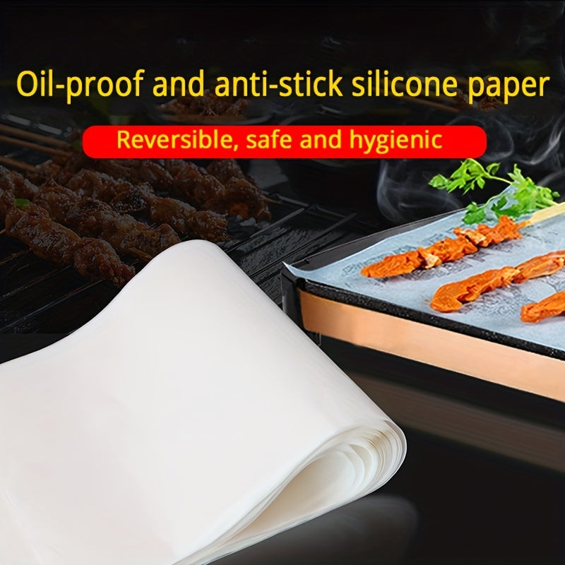 50pcs Parchment Paper Air Fryer Liners Non stick Heat Resistant Grill