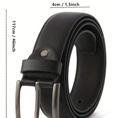 Men's PU Pin Buckle Leather Belt