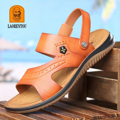LAORENTOU Men's Non Slip Lightweight Slides Open Toe Quick Dry Slippers