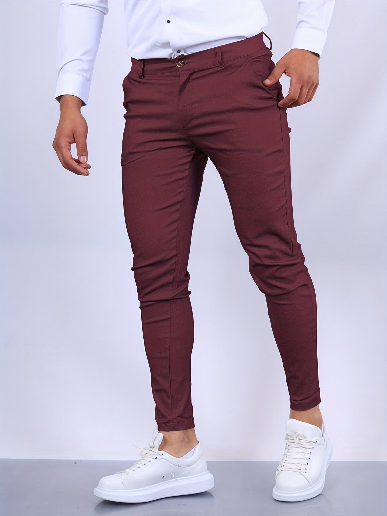 Men's Slim Fit Vintage Style Dress Pants