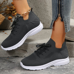 Women's Mesh Breathable Running Shoes Lightweight Low Top Casual Shoes