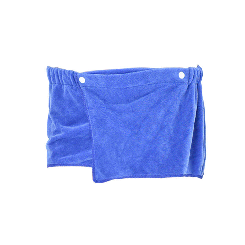 Men's Microfiber Bath Skirt Soft Absorbent Shower Wrap Towel