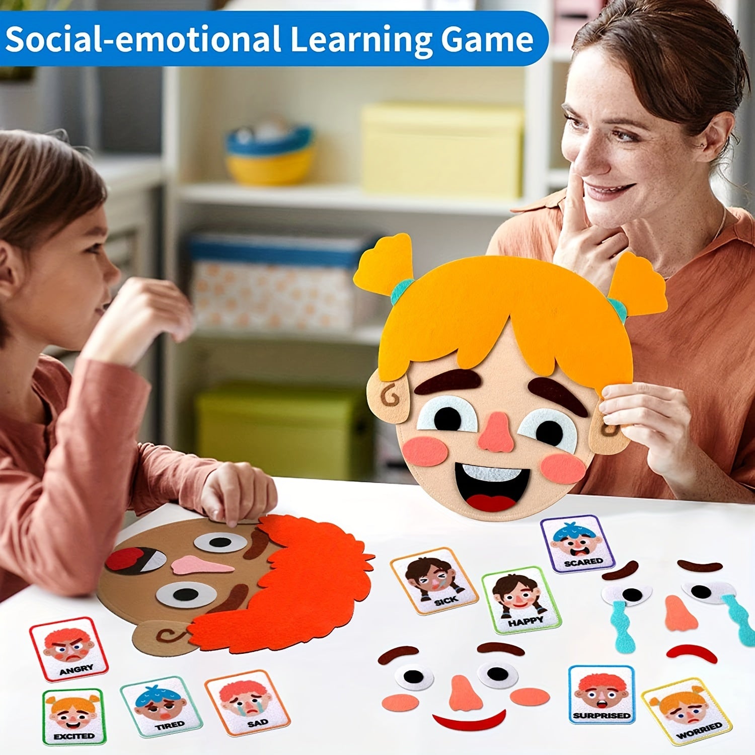 Craftstory Emotions Cards for Making Faces Game