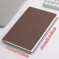 PU Waterproof Soft Leather B5 Notebook School Supplies 160 Pages