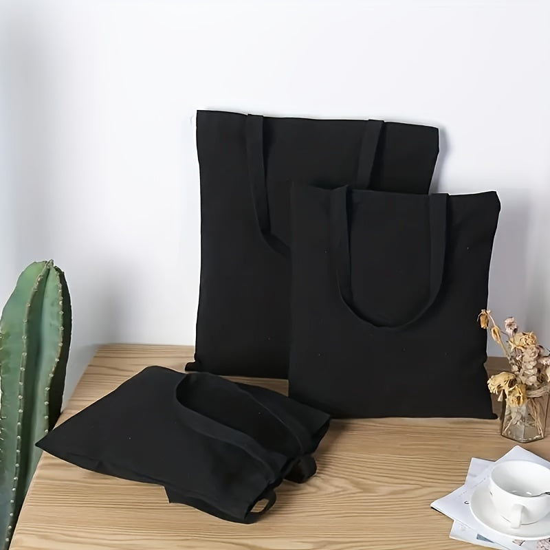 Large Cotton Canvas Tote Bag Reusable Grocery Shopping Bags Blank Bags