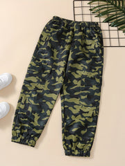 Boys Camo Jogger Pants for Spring Autumn Kids Clothes