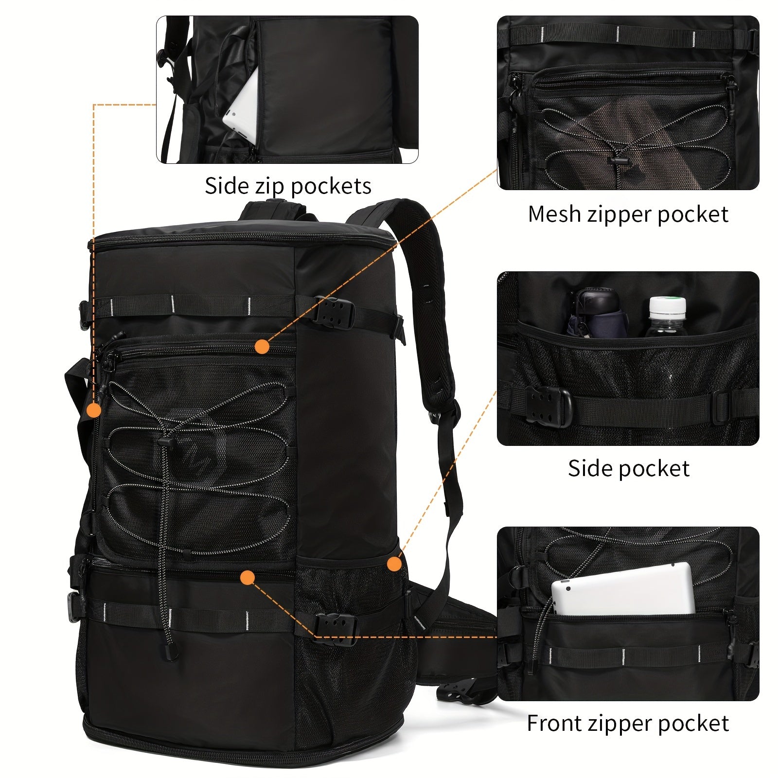 Large Capacity Snowboarding Backpack Men's Shoulder Travel Bag