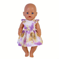 Flower Dress For 43 18 45 72 Cm Newborn Baby Doll
