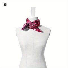 Custom Photo Logo Square Scarf - Personalized Women's Men's Scarf