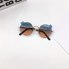 Girl's Round Frame UV Baby Sunglasses