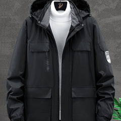 Women's Outdoor Fleece Lined Jacket with Hood