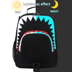 Cartoon Shark Lunch Bag Insulated Portable Bag for Picnic Camping