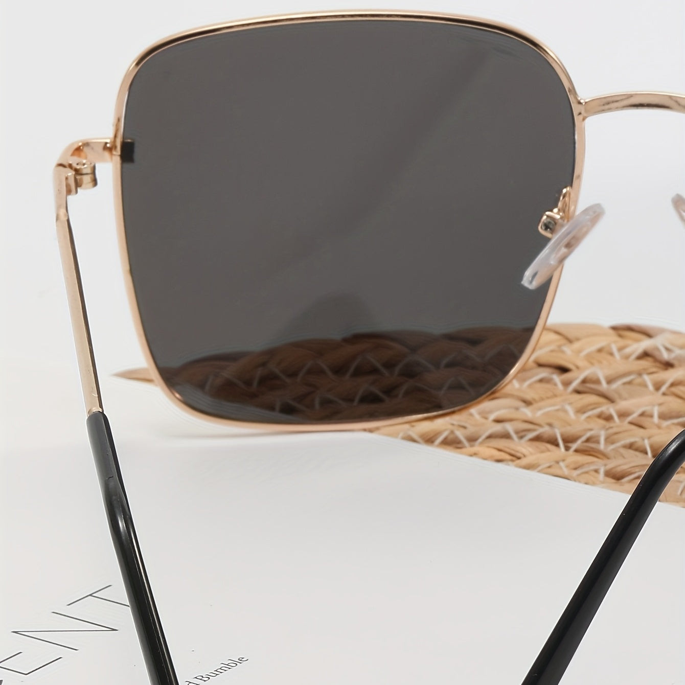 Square Metal Sunglasses UV400 Anti Glare for Driving