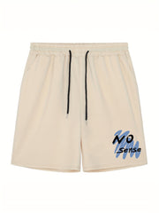 Men's No Sense Print Shorts Athletic Stretch Drawstring Gym Shorts