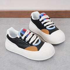 Women's Round Toe Board Shoes College Style Sneakers