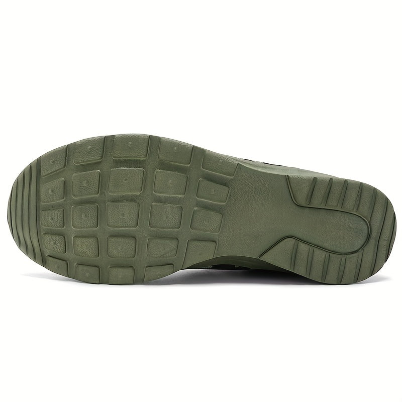 Men's Camo Lace-up Sneakers Breathable Athletic Shoes