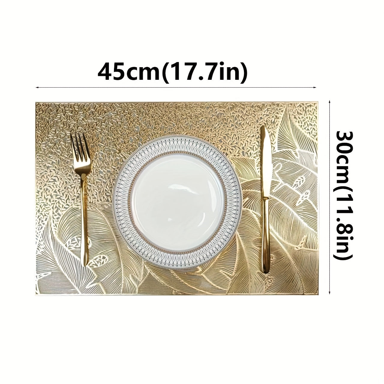 4pcs Waterproof Insulated Placemats Household Table Mat