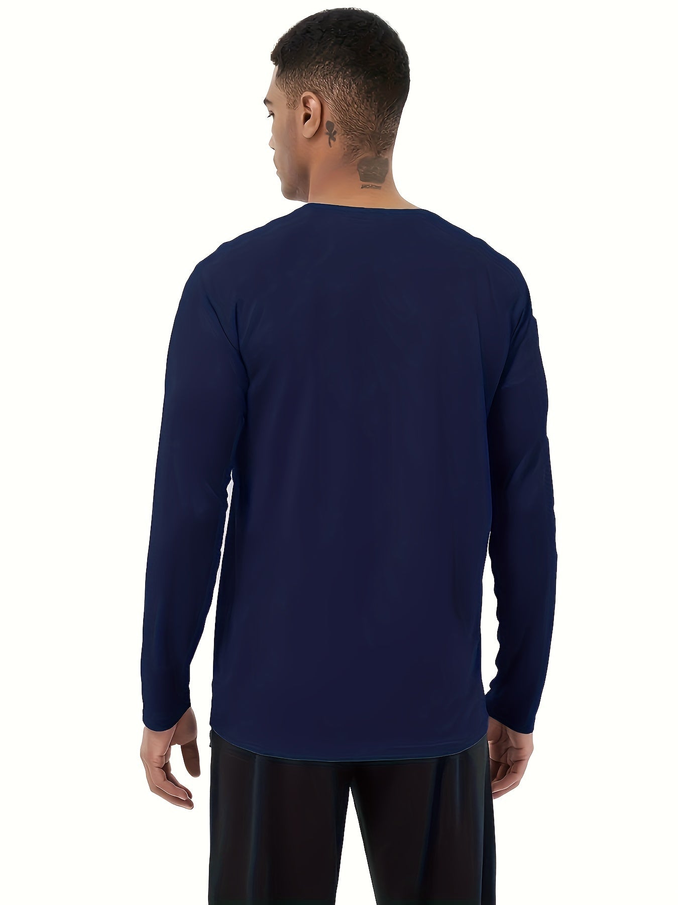 6 Pcs Men's Long Sleeve Comfy T-shirt Casual Tee Men's Summer Clothes
