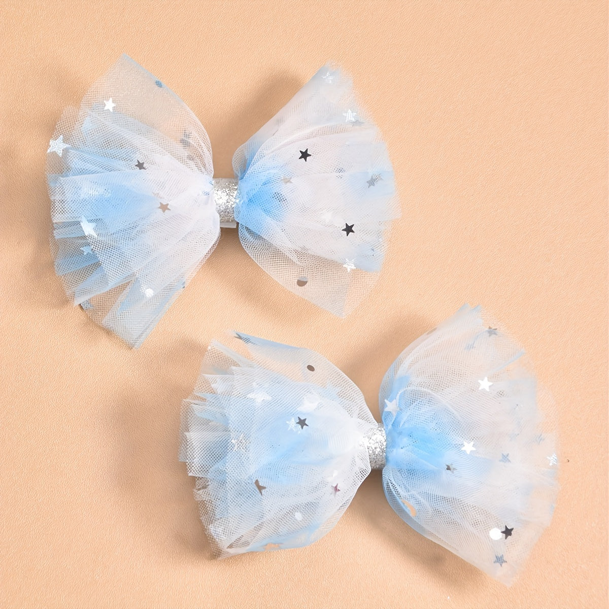 Girls Star Mesh Hair Clip Princess Hair Accessories