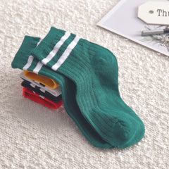 5 Pairs Striped Short Socks Breathable Sports Stockings