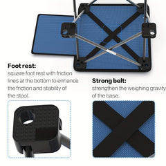 Camping Folding Stool Carry Bag Portable Outdoor Hiking Fishing BBQ Beach
