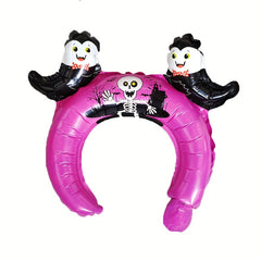 10pcs Halloween Headgear Balloons Inflatable Headband Party Supplies