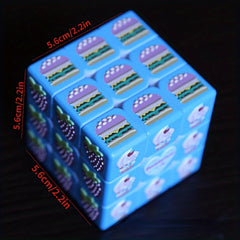 Cube 3D Relief Fruit Pattern Cube Blind 3rd Order Christmas