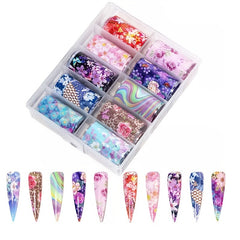 Spring Flower Nail Wraps Adhesive Decals for Manicure