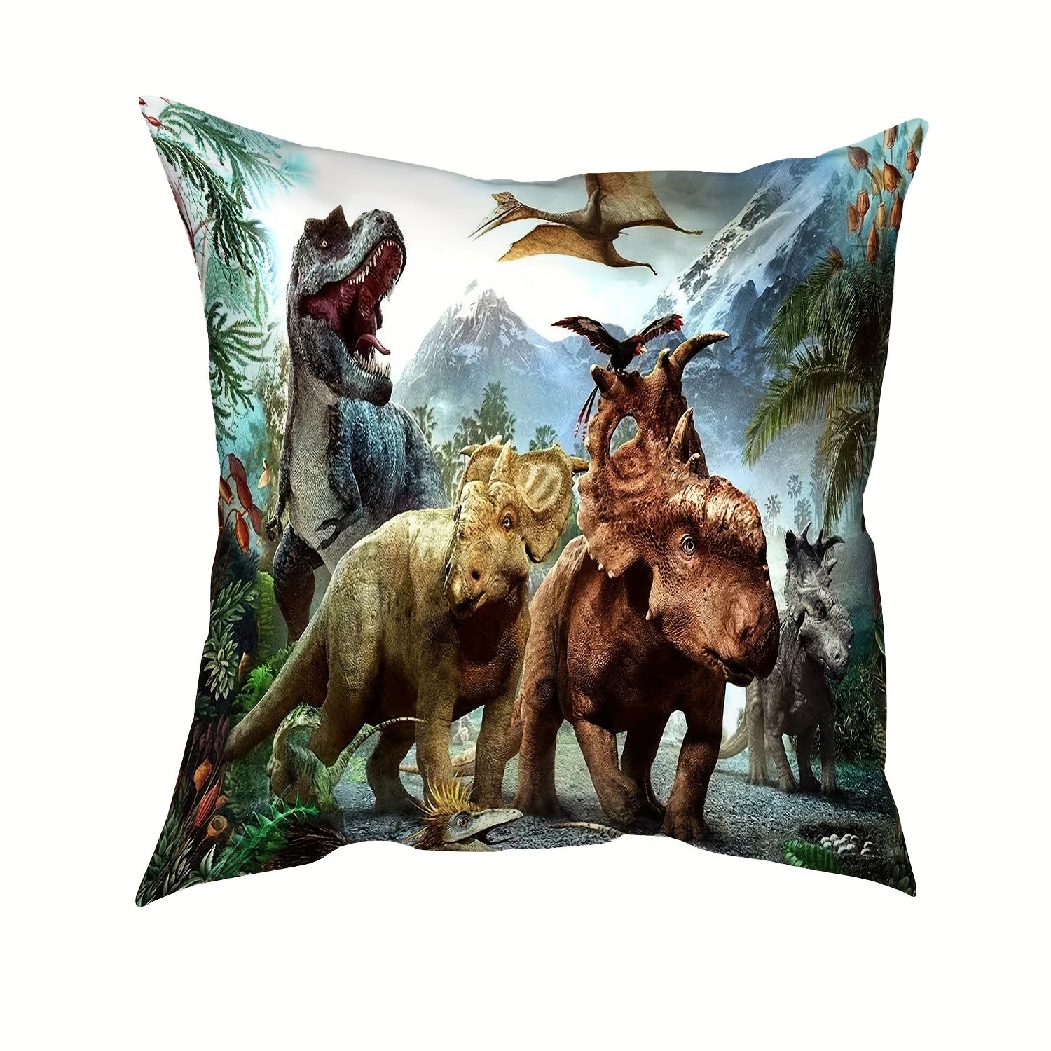 4PCS Dinosaur Pattern Pillow Covers for Home Decoration