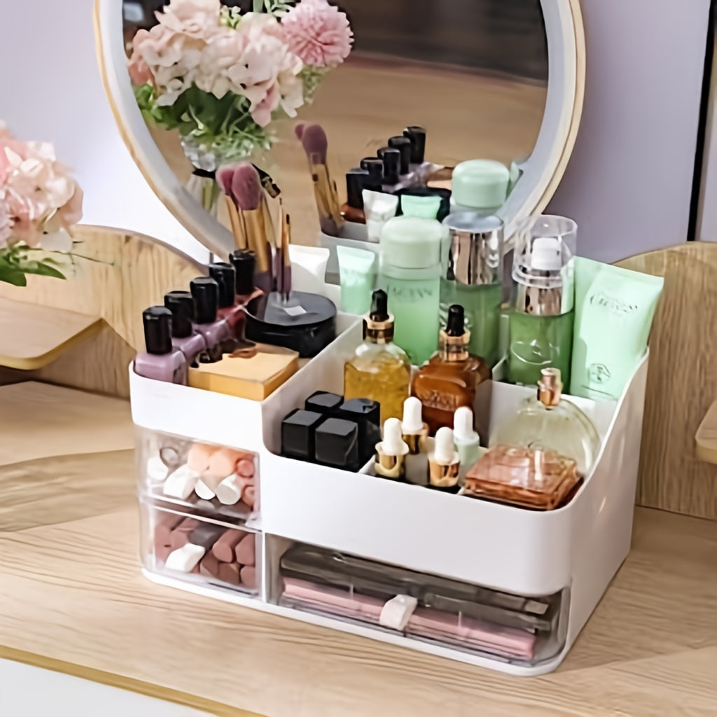 Cosmetics Organizer with Drawers Countertop Storage for Makeup