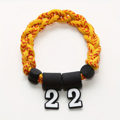 Sporty Style Braided Wristband Rope Bracelet for Sports Fans Souvenirs