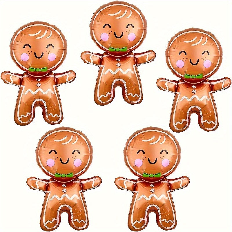 Christmas Gingerbread Man Balloon Winter Theme Party Decoration