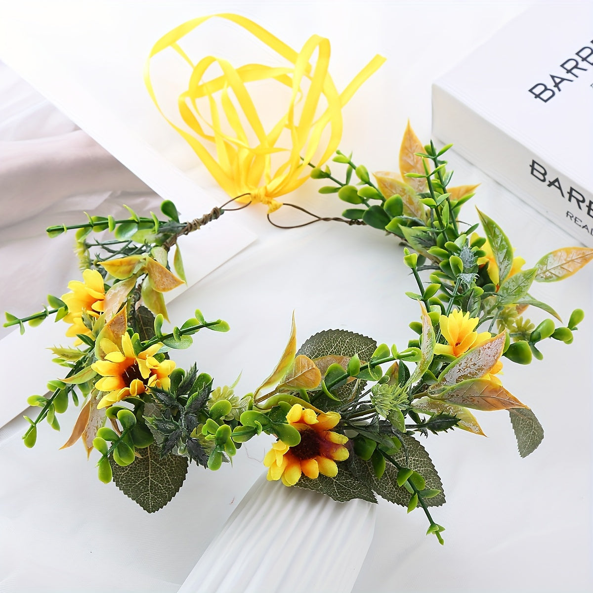 Kids Sunflower Wreath Hair Accessory for Girls