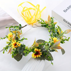 Kids Sunflower Wreath Hair Accessory for Girls